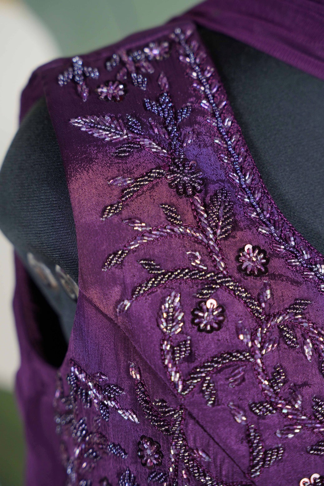 Purple with cut dana Long Dress