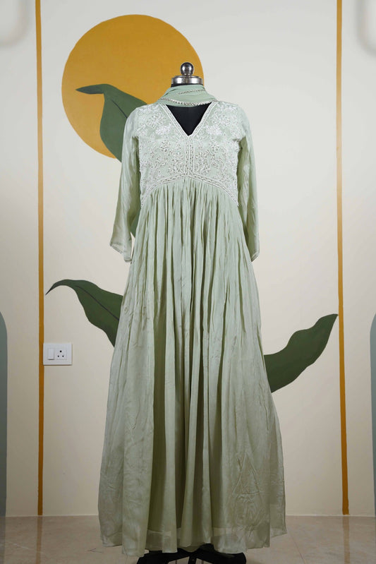 Pista Green glamorous Long Dress