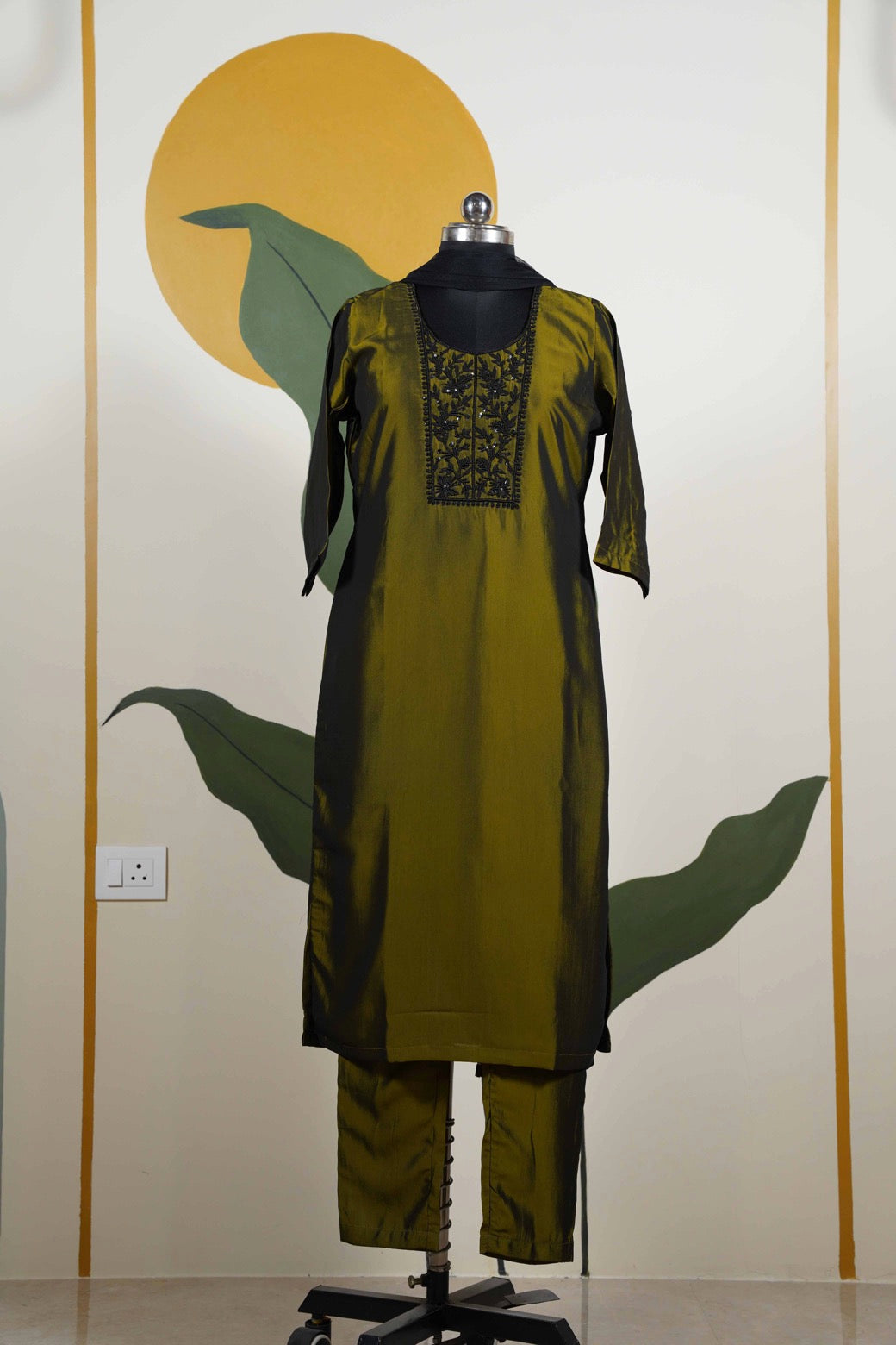 Olive green Dress