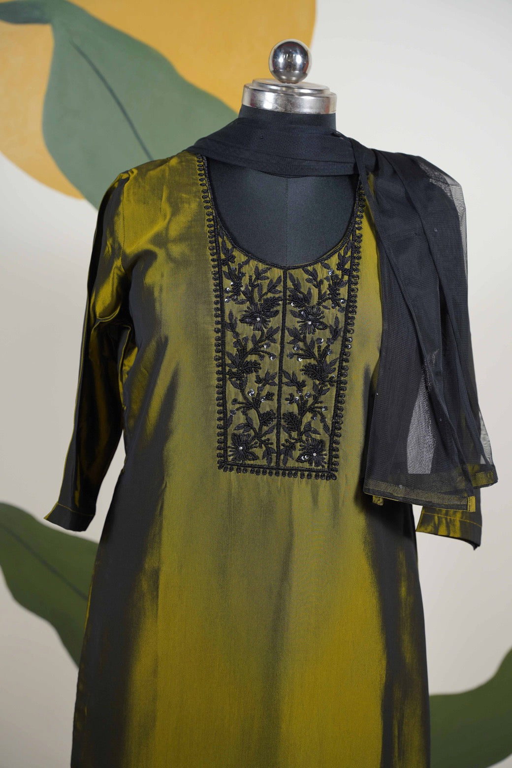 Olive green Dress
