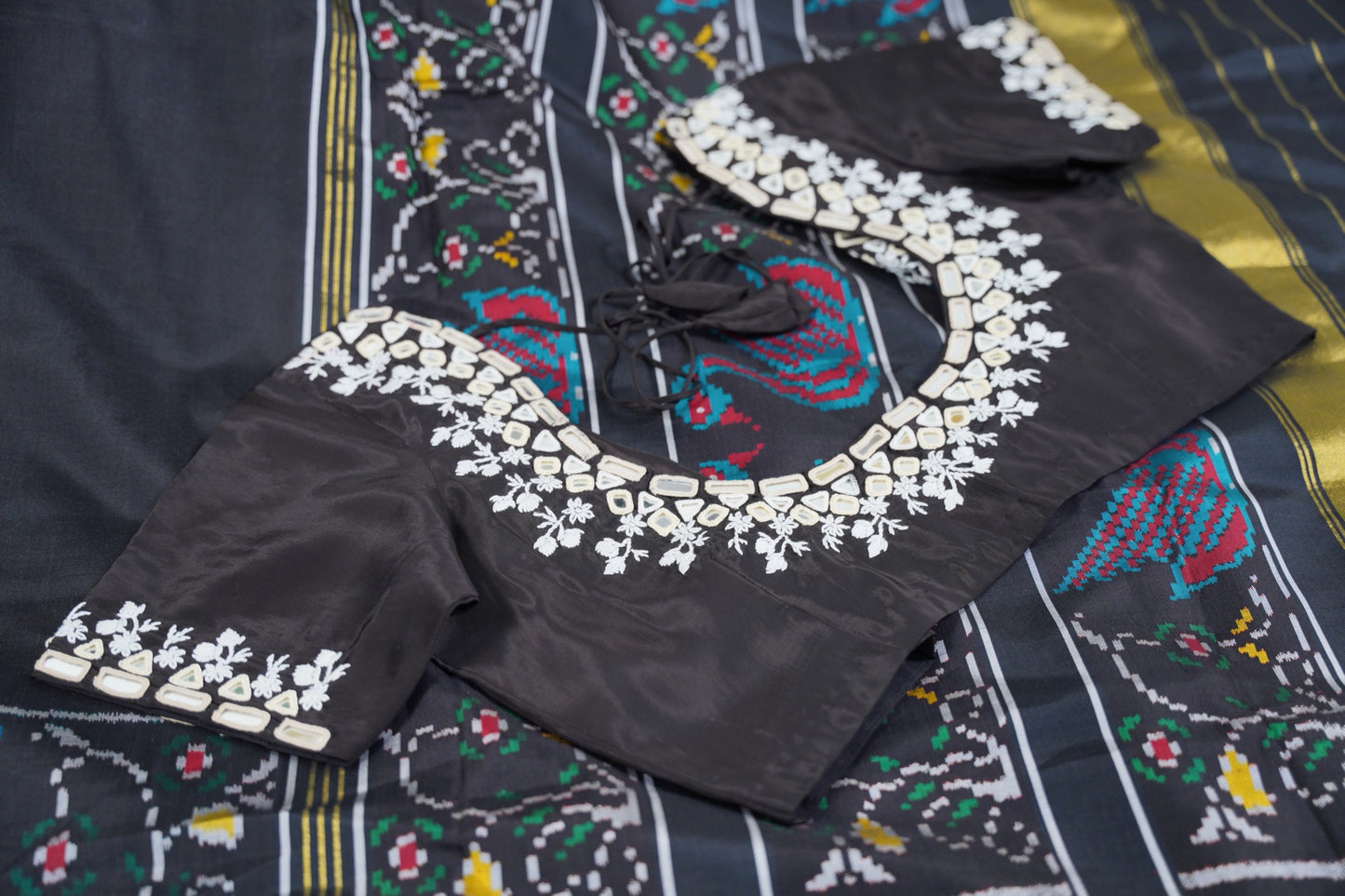 Black Patola saree