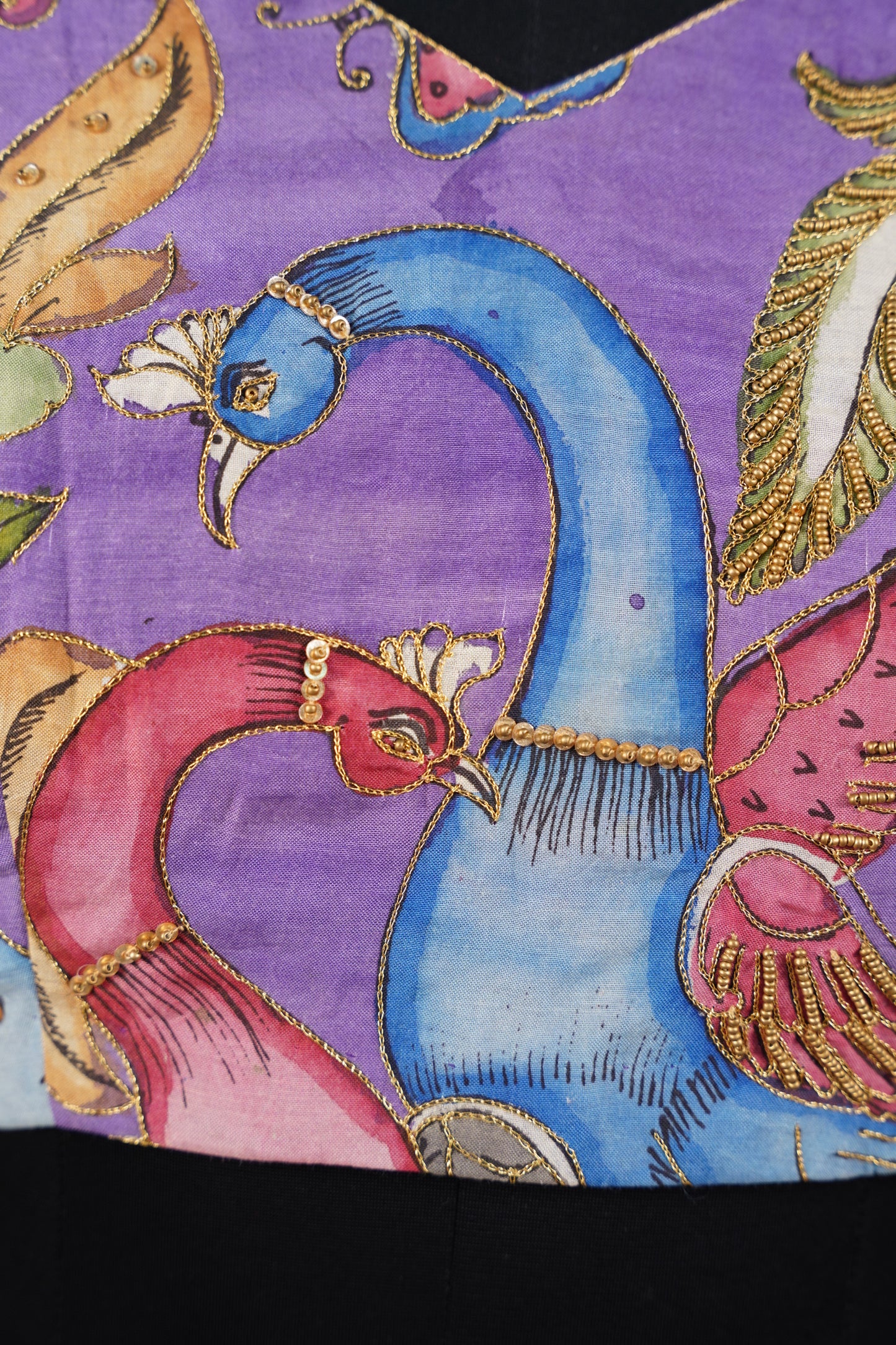 Lavendar Kalamkari Lehenga