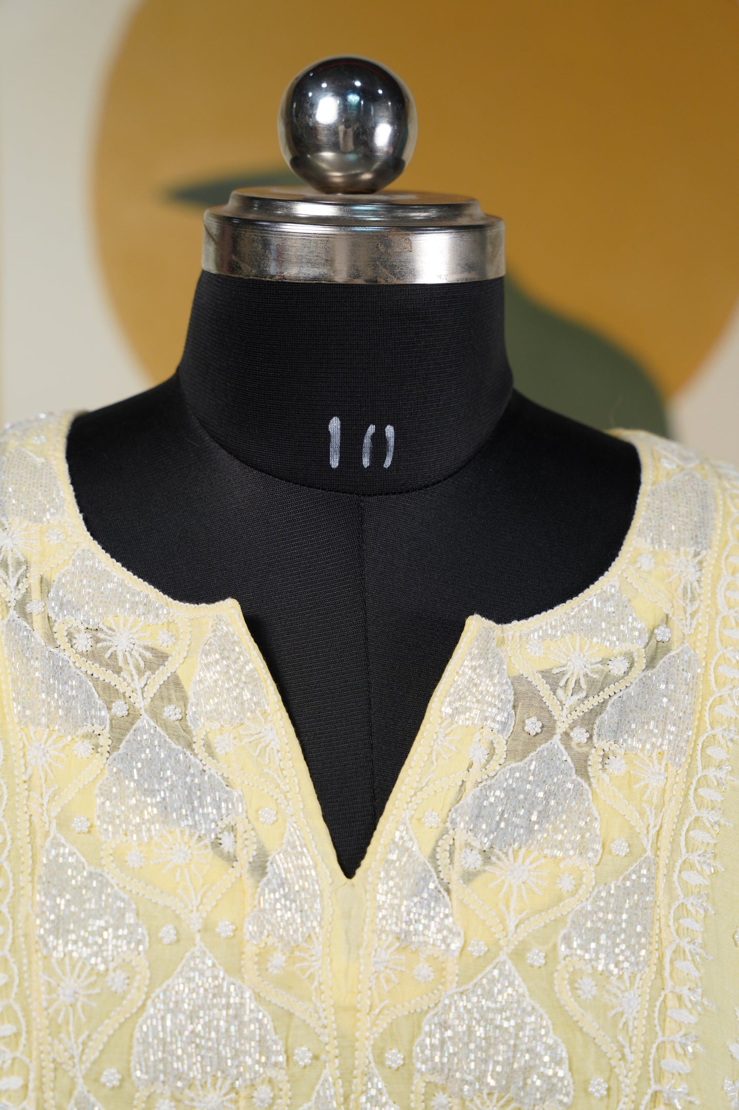 Yellow chikankari Dress