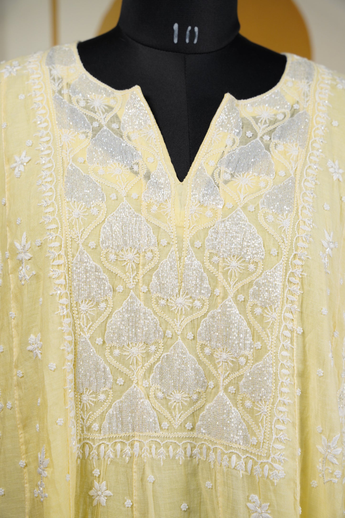 Yellow chikankari Dress