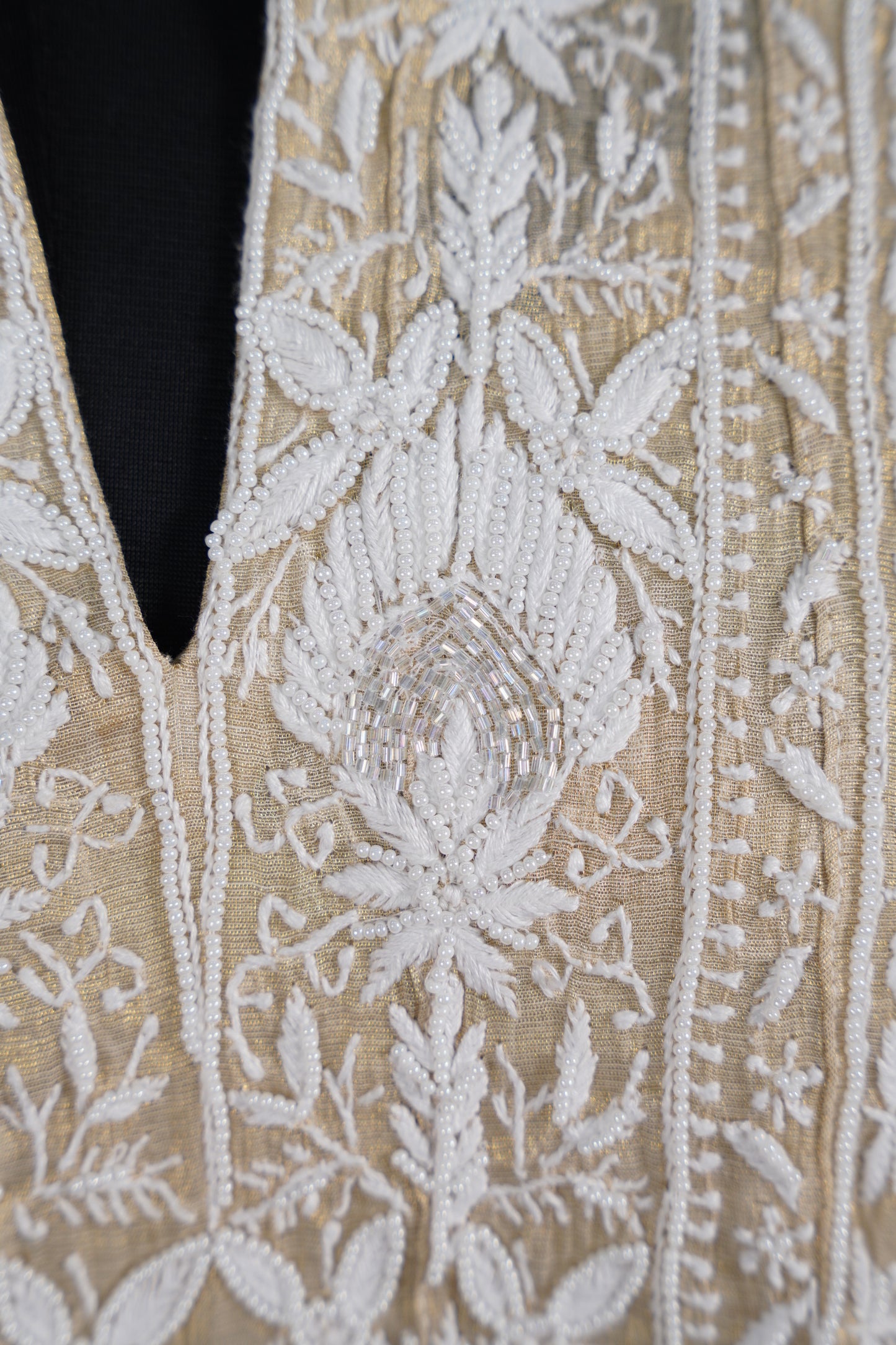 Light Beige chikankari Dress