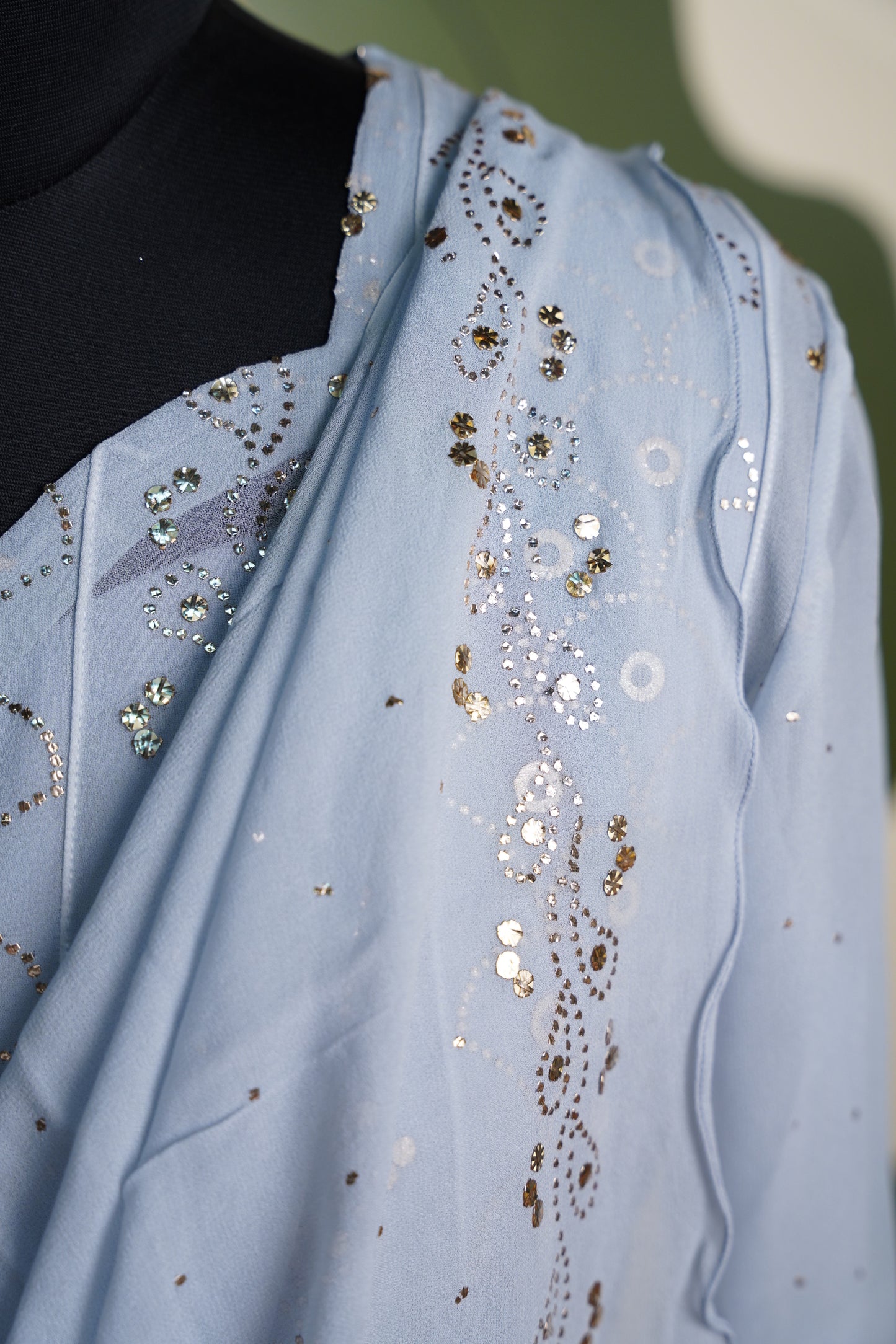 Powder Blue chikankari Dress