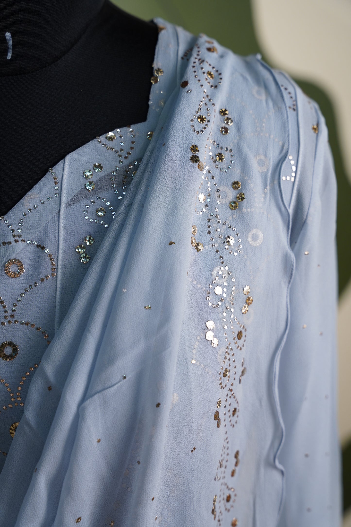 Powder Blue chikankari Dress