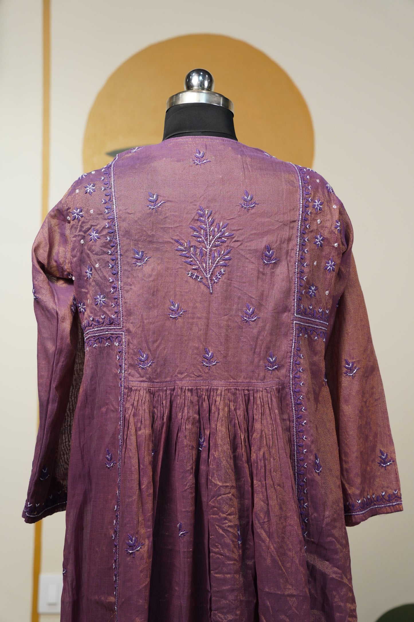 English color chikankari Dress