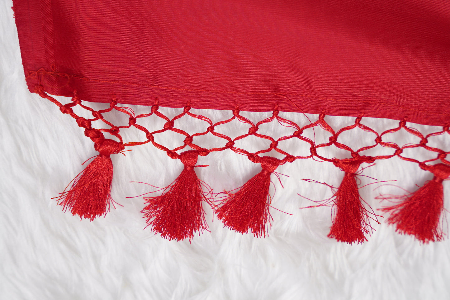 Red Banarasi birdcage
