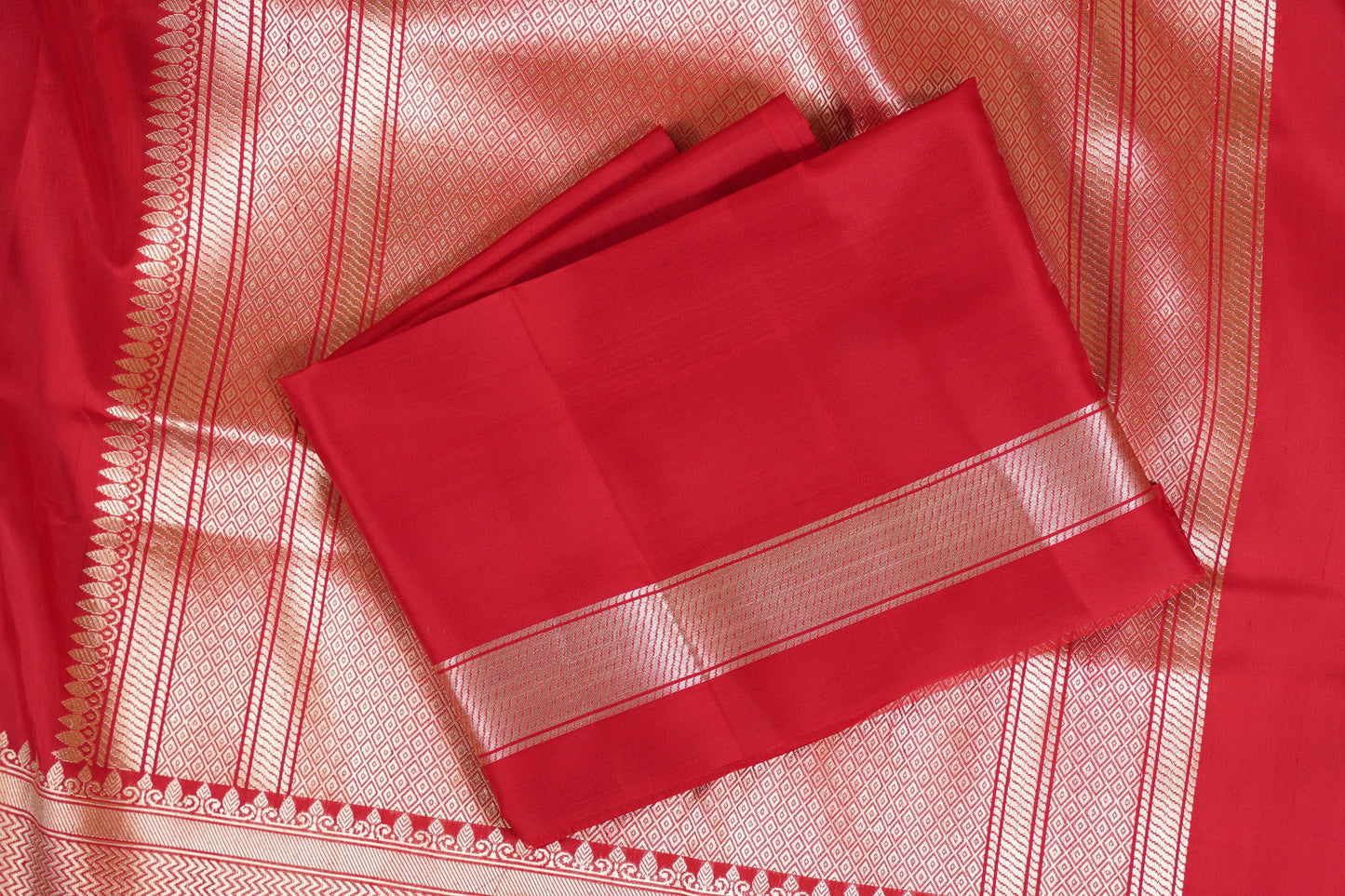 Red Banarasi birdcage