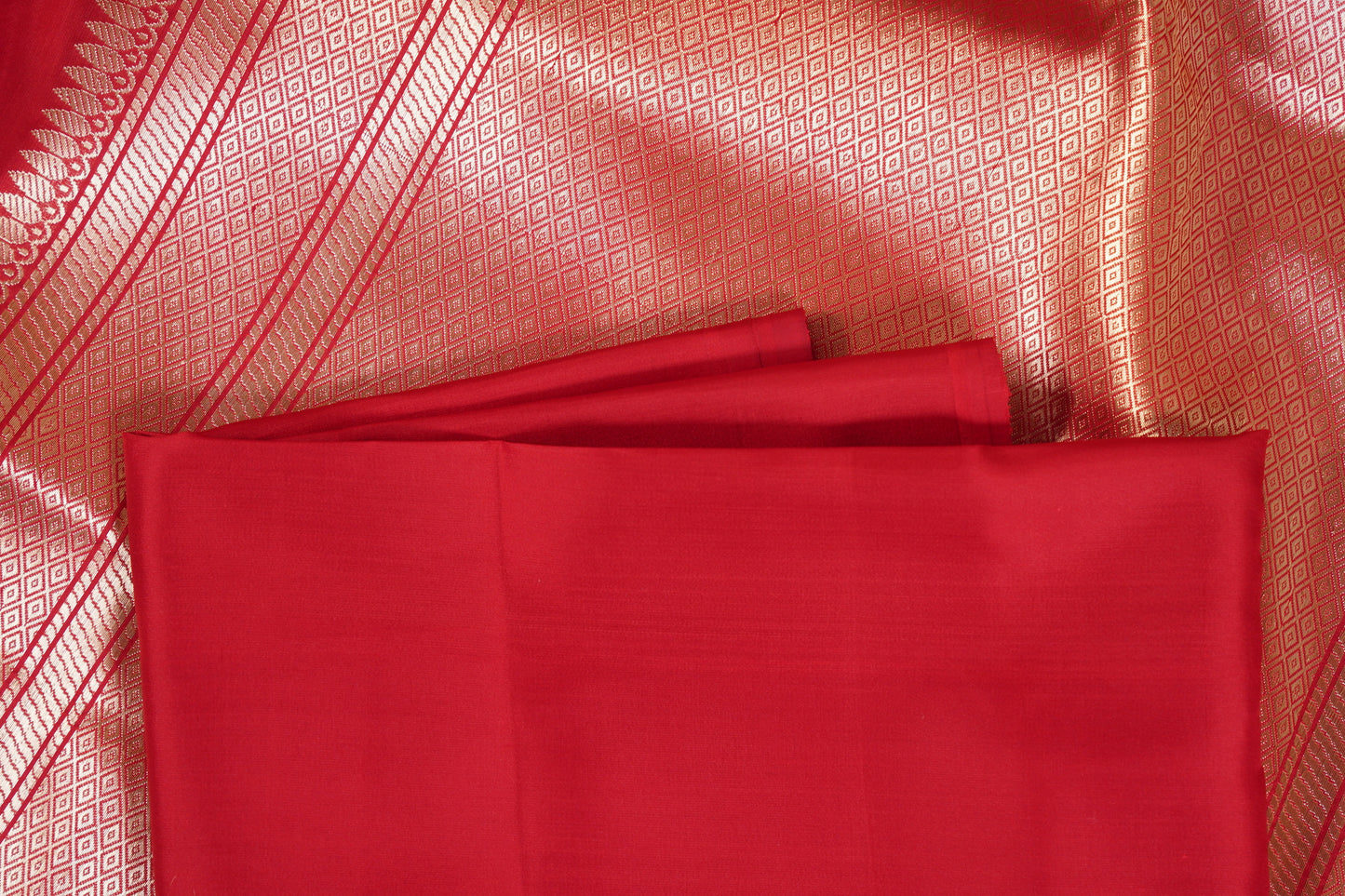 Red Banarasi birdcage
