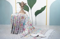 Banarasi Beige Tussar all over Tissue saree