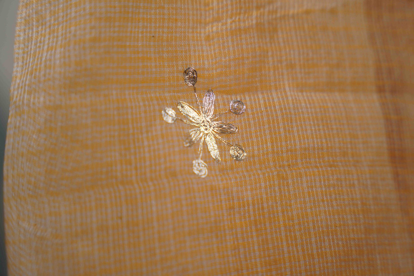 Light Peach Kota neck only Dress