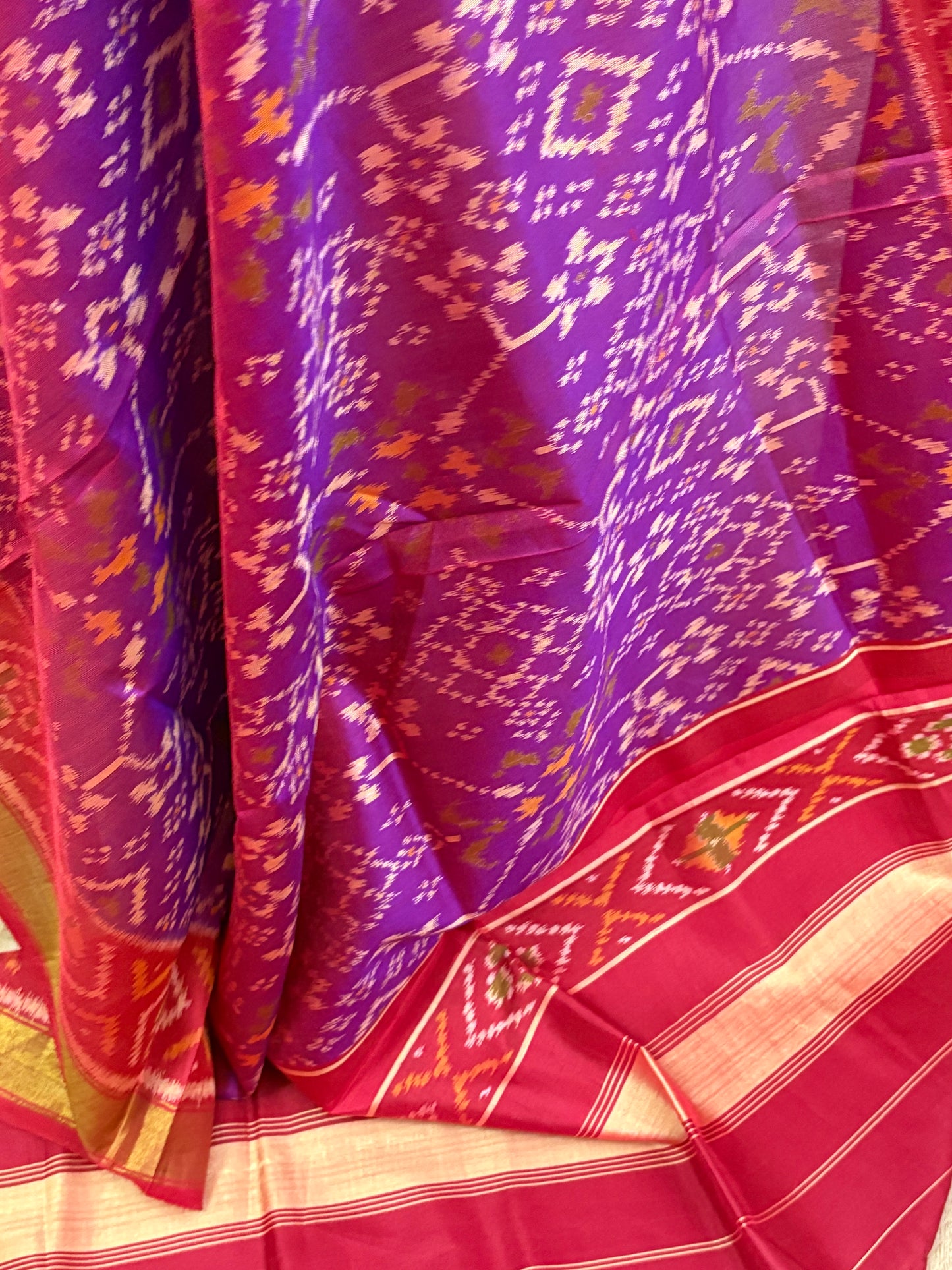 Pink Cotton Patola Dupatta