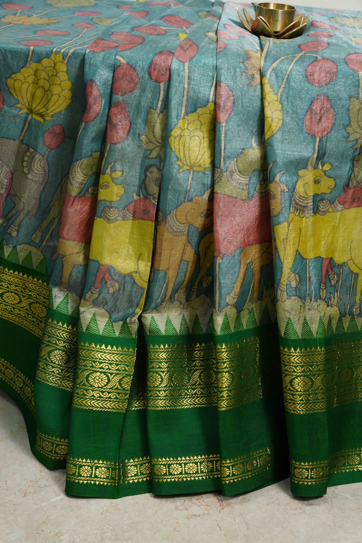 Green Pen Kalamkari