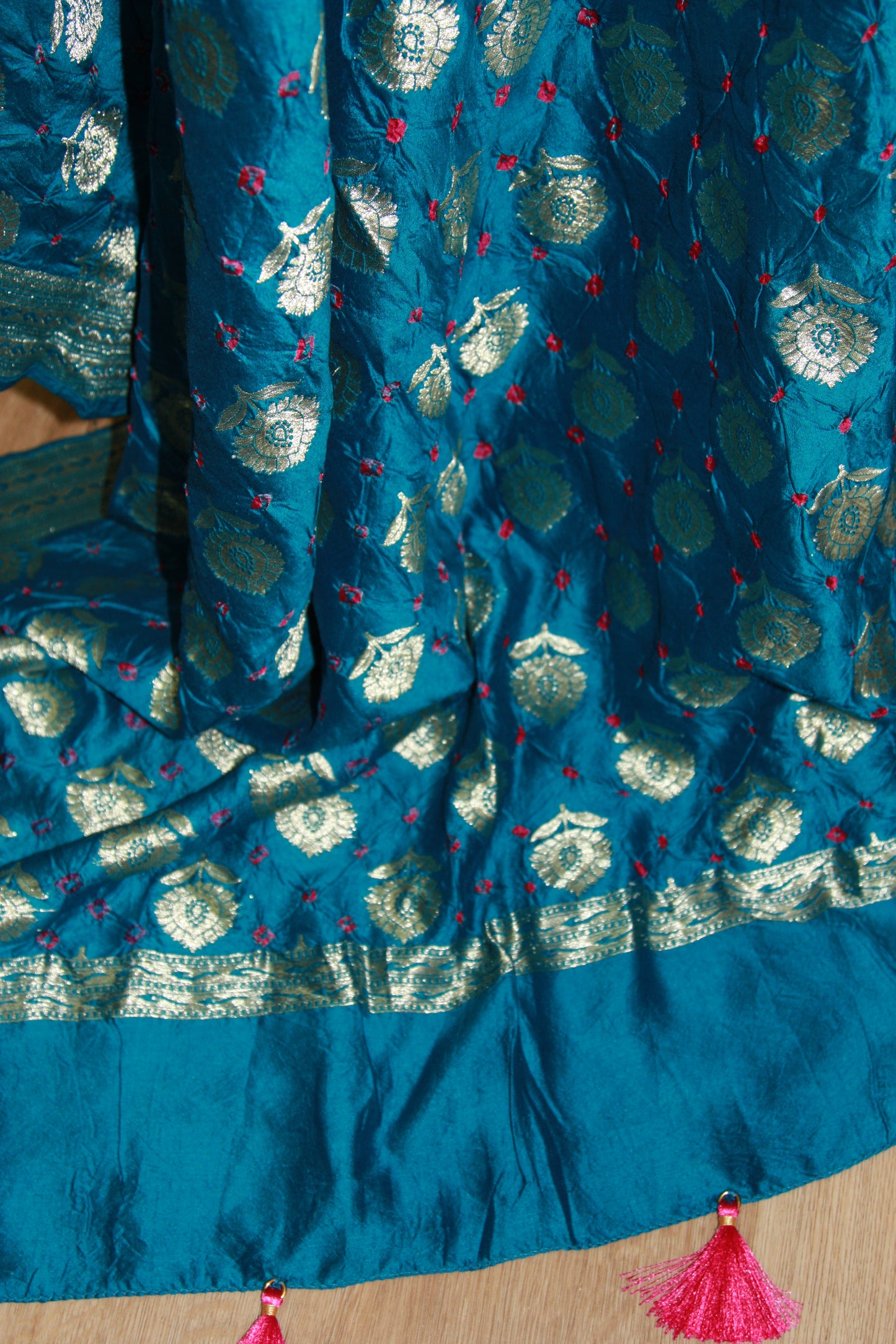 Lightweight Blue Banarasi Dupatta
