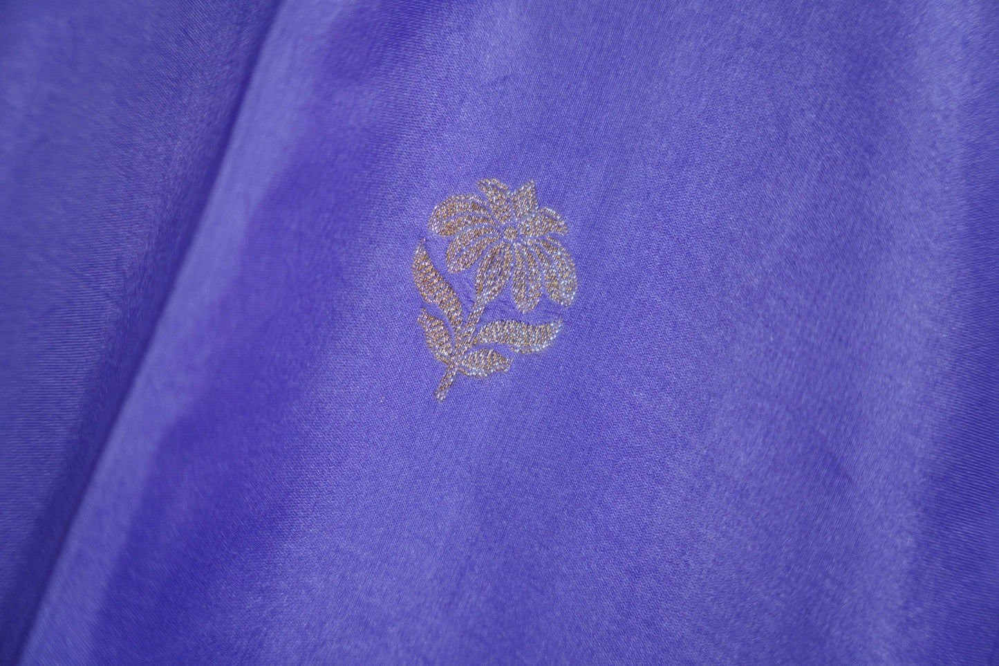 Pastel mauve Banaras velvet motifs