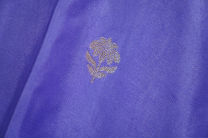 Pastel mauve Banaras velvet motifs