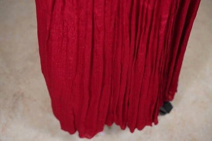 Red with cut dana Long Dress