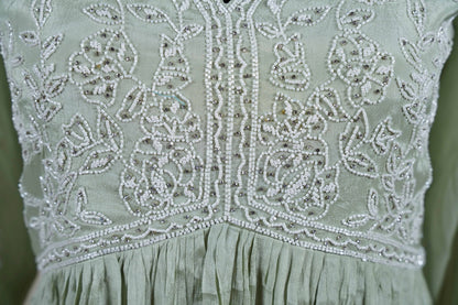 Pista Green glamorous Long Dress