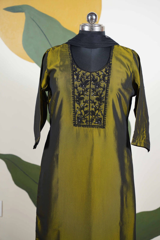 Olive green Dress