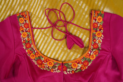 Yellow Banaras Moonga Silk with Lines