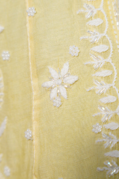Yellow chikankari Dress