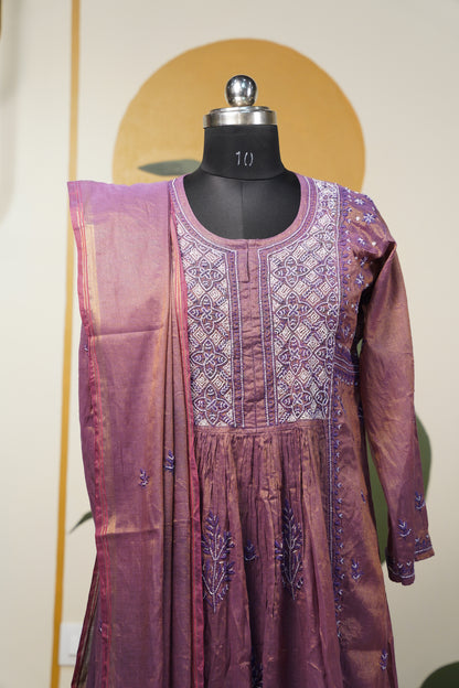 English color chikankari Dress