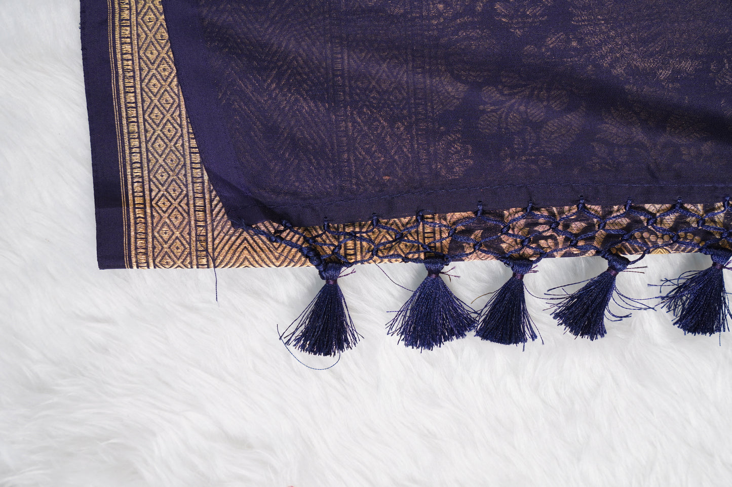 Banarasi Brocade Navy Blue