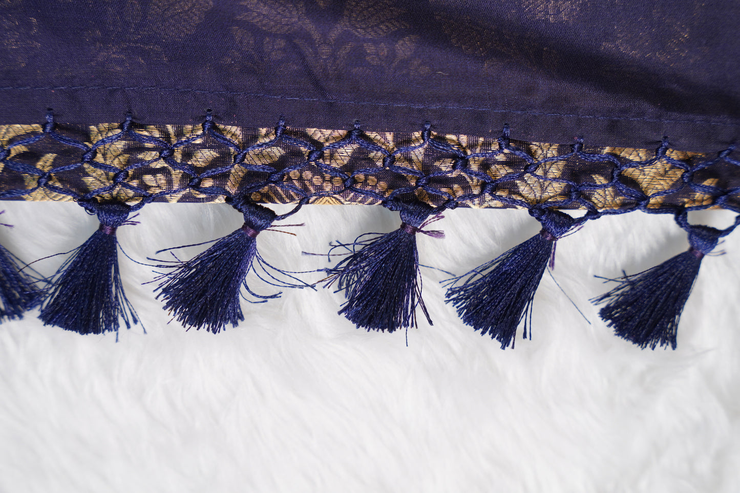 Banarasi Brocade Navy Blue
