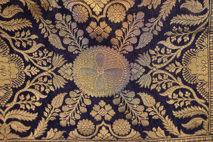 Banarasi Brocade Navy Blue