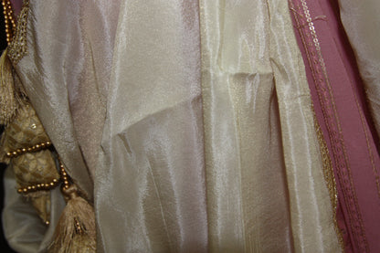 Light pink Chikankari Lehenga with Sequin Work & Cream Tissue Dupatta