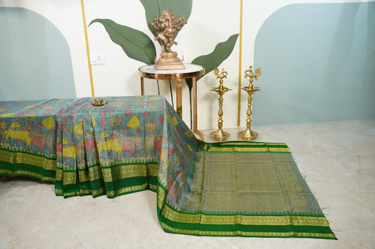 Green Pen Kalamkari