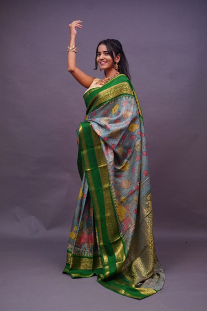 Green Pen Kalamkari